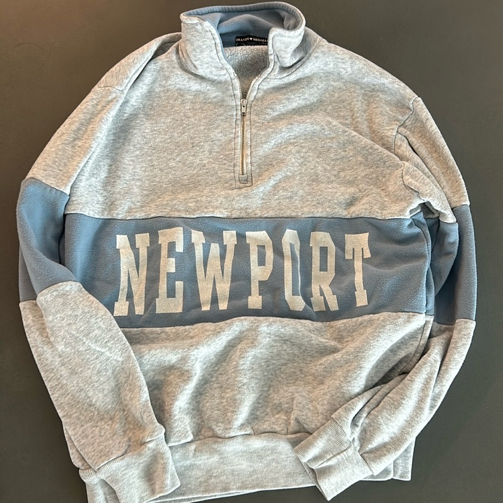 Brandy Melville Newport quarter zip sweatshirt.
